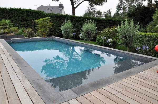 Dallage, terrasse bois piscine - paysagiste Vannes