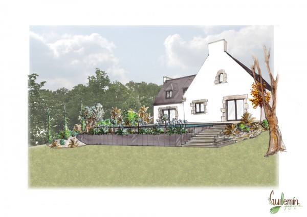 Projet esquisse - paysagiste Vannes