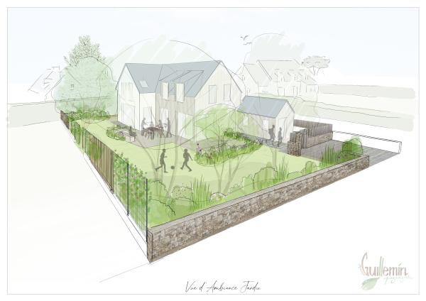 Vue ambiance jardin