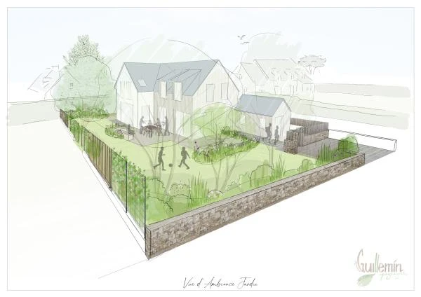Vue ambiance jardin