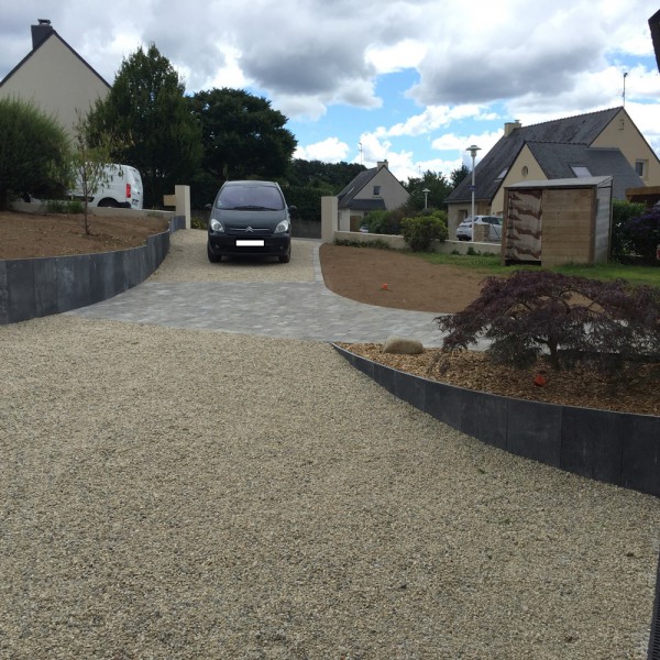 Nidgravel, pavage multiformat entrée