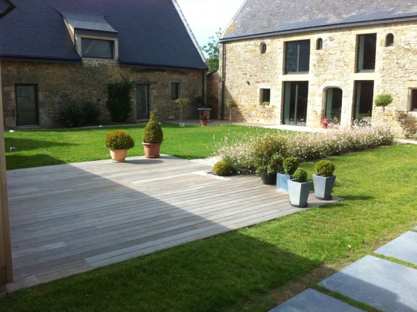 Terrasse bois - paysagiste Vannes
