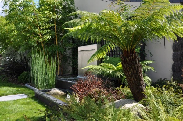 Bassin, fontaine, végétal - paysagiste Vannes
