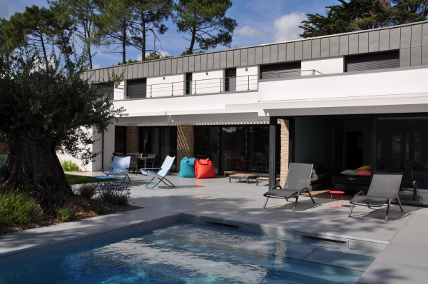 Terrasse dallage sur plots