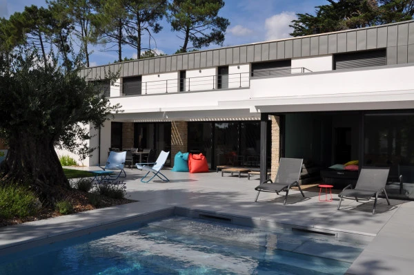 Terrasse dallage sur plots