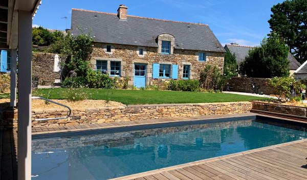 Terrasse bois piscine
