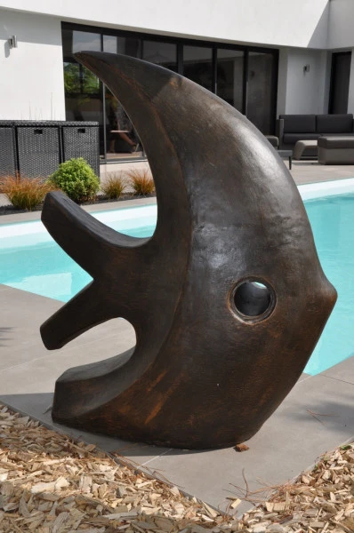 Statue poisson - paysagiste Vannes