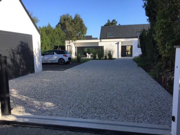 Nidagravel, pavage entrée - paysagiste Vannes