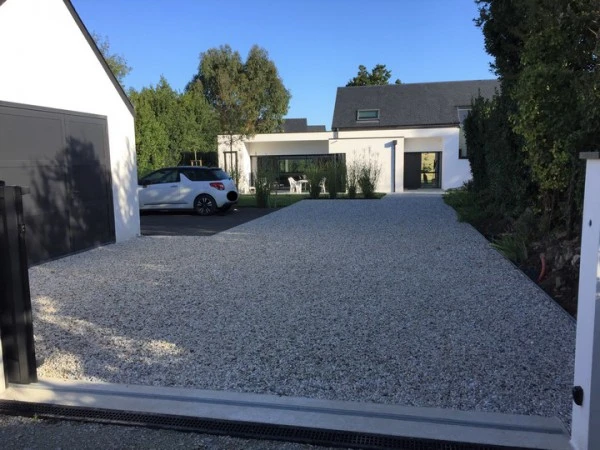Nidagravel, pavage entrée - paysagiste Vannes