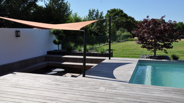 Abords de piscine, terrasse bois