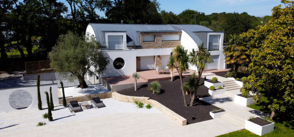 Terrasse bois composite et dallage sur plots