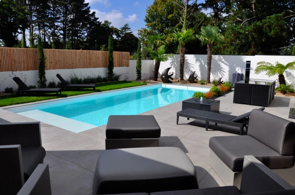 Dallage piscine - Paysagiste Vannes