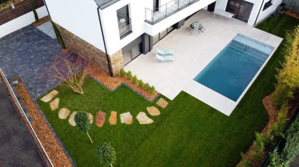 Terrasse dallage céramique sur plots