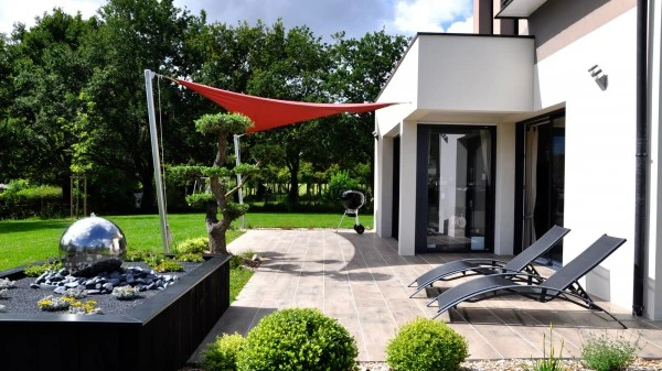 Terrasse en dallage céramique