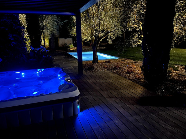 Eclairage terrasse - paysagiste Vannes