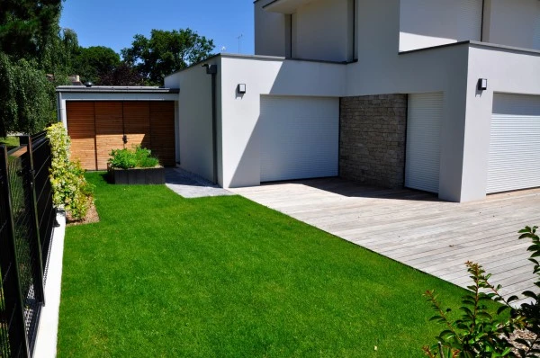 Carré de potager et gazon de placage - paysagiste Vannes