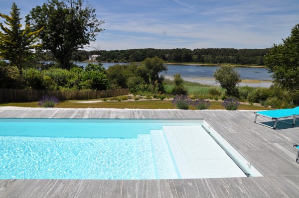 Abords de piscine, dallage - paysagiste Vannes