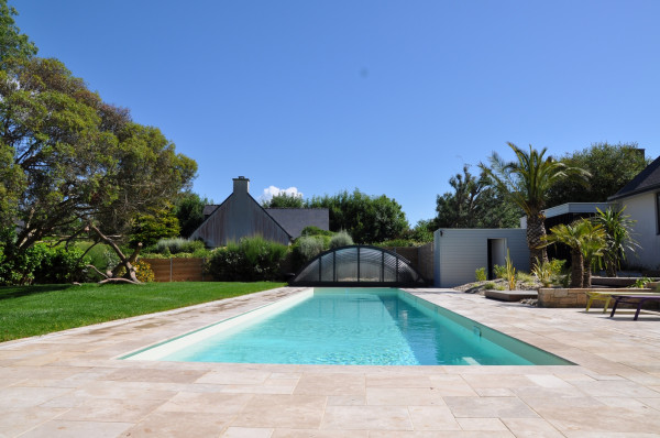 Abords de piscine - paysagiste Vannes