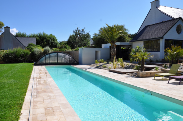 Abords de piscine - paysagiste Vannes