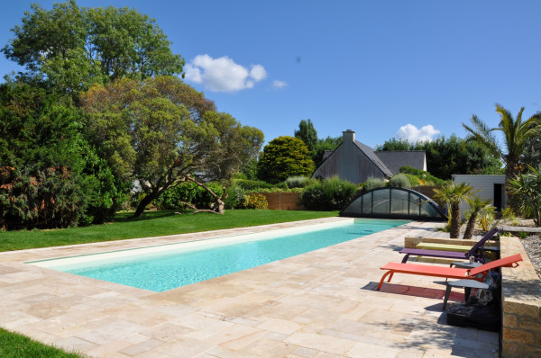 Abords de piscine - paysagiste Vannes