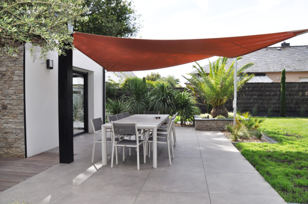 Terrasse dallage sur plots