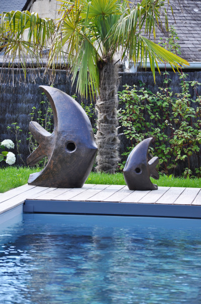 Statues poisson - paysagiste Vannes