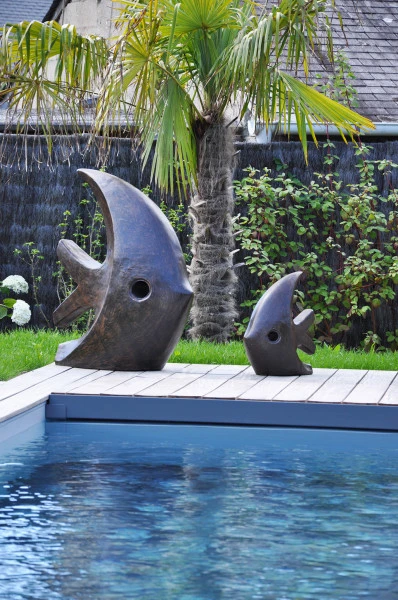 Statues poisson - paysagiste Vannes