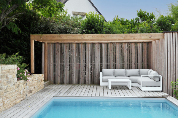 Terrasse en bois Douglas - paysagiste Vannes