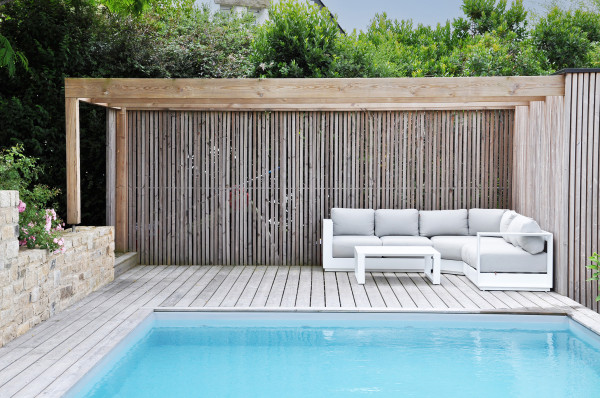 Abords de piscine - paysagiste Vannes