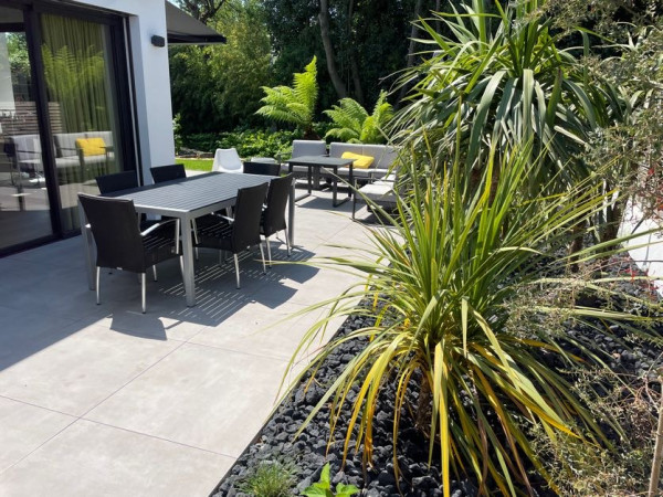 Terrasse dallage sur plots