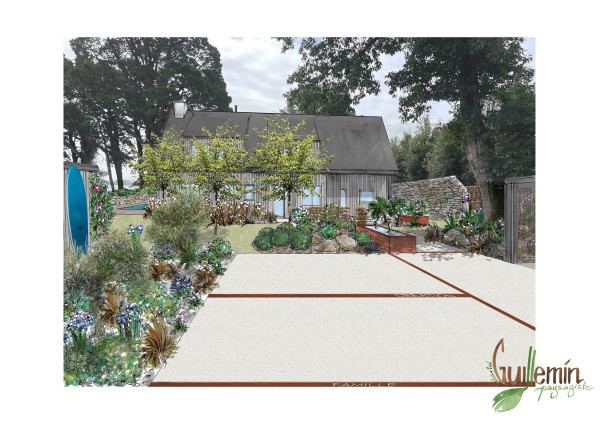 Conception, plan et esquisse - paysagiste Vannes