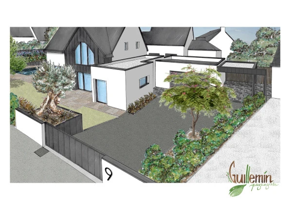 Conception, plan et esquisse - paysagiste Vannes
